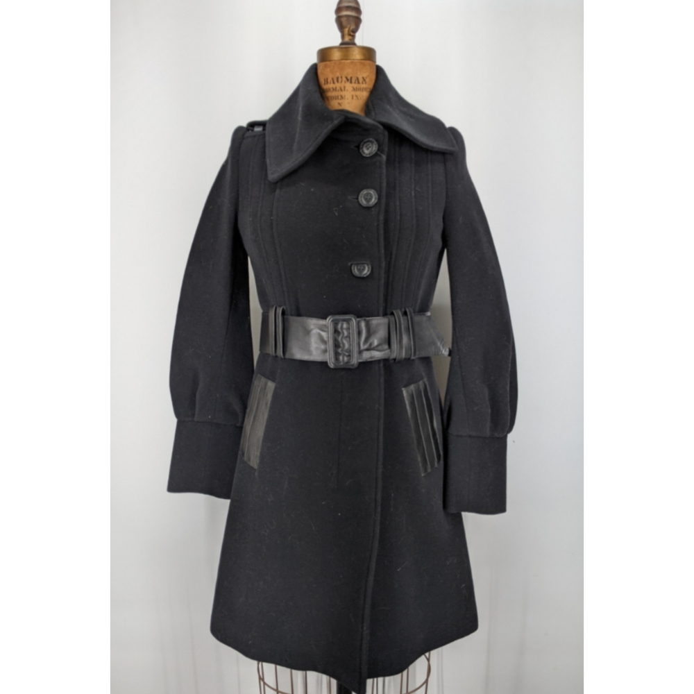 Mackage Black Trench Coat with Belt